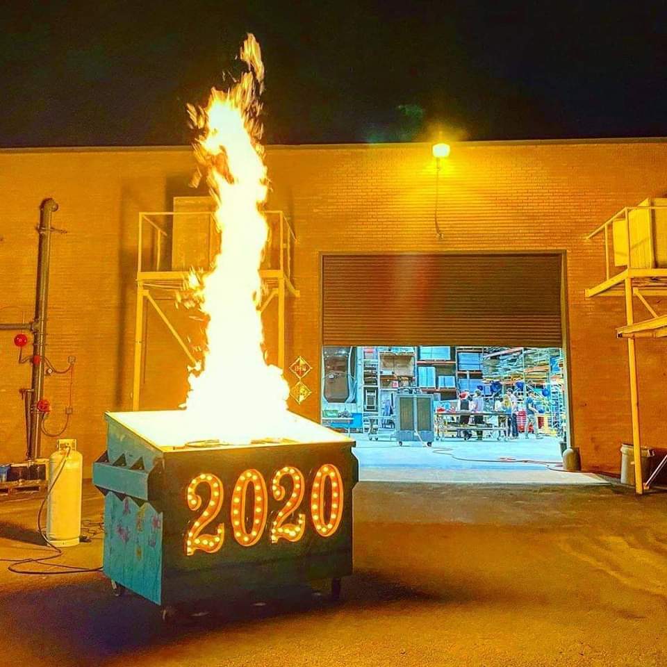 Ushering our the 2020 dumpster fire